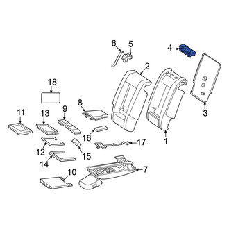 Mercedes-Benz OE - Center Headrest Bracket