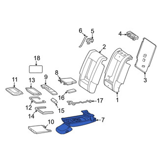 Mercedes-Benz OE - Center Seat Armrest