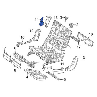 Mercedes-Benz OE - Center Front Seat Back Recliner Adjustment Mechanism Cover