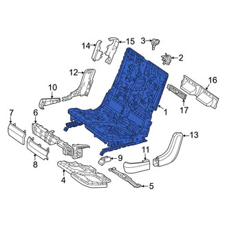 Mercedes-Benz OE - Center Left Seat Frame