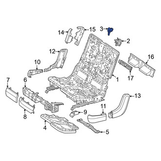 Mercedes-Benz OE - Center Folding Seat Latch