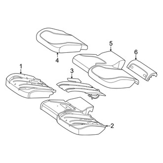 Mercedes-Benz OE - Seats & Tracks - Second Row Seats (Seat Cushion, With Executive Seat)