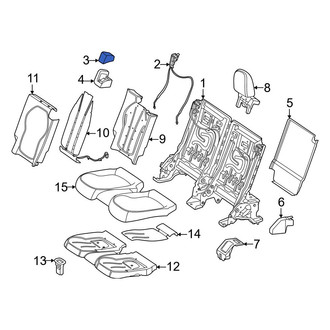 Mercedes-Benz OE - Center Folding Seat Latch Release Handle