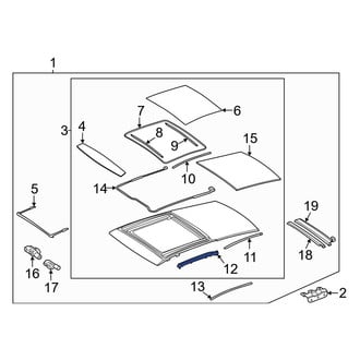 Mercedes-Benz OE - Right Sunroof Guide Rail