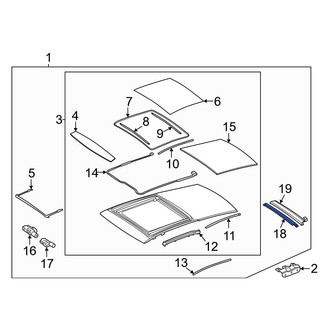 Mercedes-Benz OE - Front Sunroof Cover
