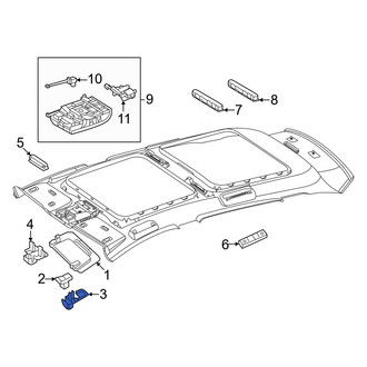 Mercedes-Benz OE - Inner Sun Visor Holder Cap