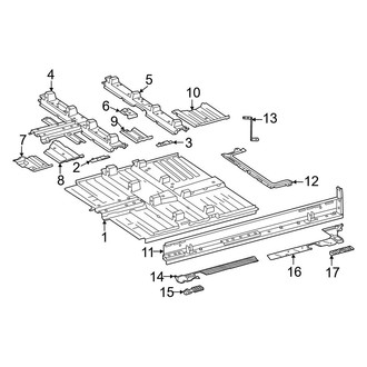 Mercedes-Benz OE - Pillars, Rocker & Floor - Floor