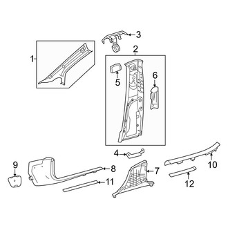 Mercedes-Benz OE - Pillars, Rocker & Floor - Interior Trim