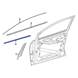 Mercedes-Benz OE - Rear Right Door Molding