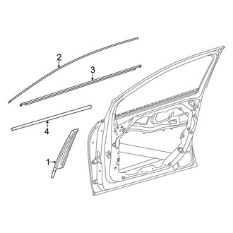 Mercedes-Benz OE - Front Door - Exterior Trim