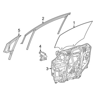 Mercedes-Benz OE - Front Door - Glass & Hardware