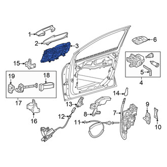 Mercedes-Benz OE - Front Left Exterior Door Handle Base