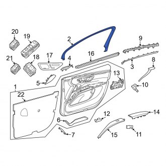 Mercedes EQS SUV Window Trim | Moldings, Pillar Posts — CARiD.com