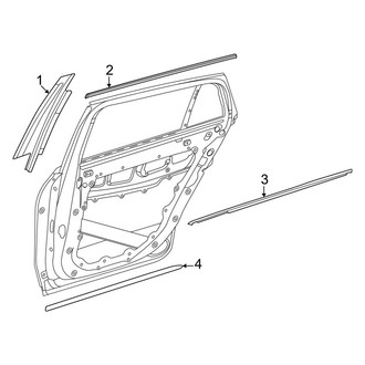 Mercedes-Benz OE - Rear Door - Exterior Trim