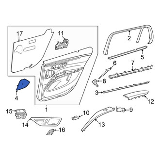 Mercedes-Benz OE - Front Left Forward Speaker Cover