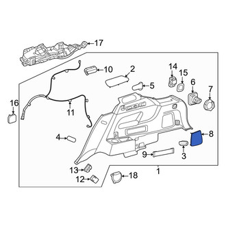 Mercedes-Benz OE - Rear Right Quarter Panel Air Vent Grille