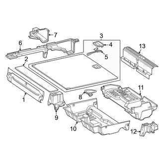 Mercedes-Benz OE - Rear Body & Floor - Interior Trim (Floor Trim, W/O 3rd Row Seat)