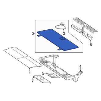 Mercedes-Benz OE - Rear Rearward Floor Cover Panel