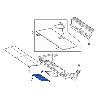 Mercedes-Benz OE - Liftgate Trim Scuff Plate Cap