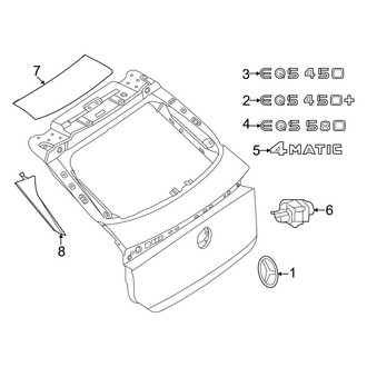 Mercedes-Benz OE - Lift Gate - Exterior Trim