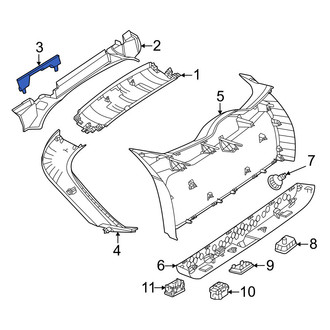 Mercedes-Benz OE - Rear Left Upper Liftgate Hinge Cover