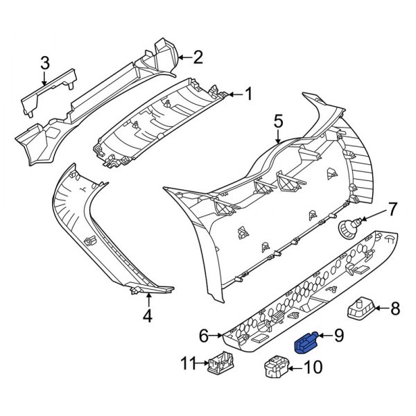 Liftgate Trim Cover Cap