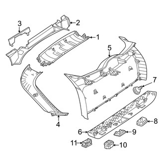 Mercedes-Benz OE - Lift Gate - Interior Trim