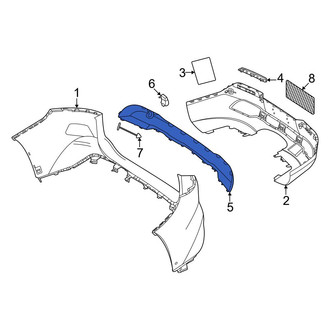 Mercedes-Benz OE - Front Left Bumper Trim