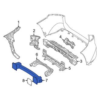 Mercedes-Benz OE - Rear Bumper Impact Bar