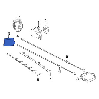 Mercedes-Benz OE - Rear Blind Spot Detection System Warning Sensor