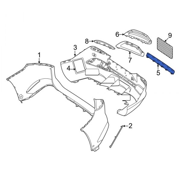 Bumper Cover Spacer Panel