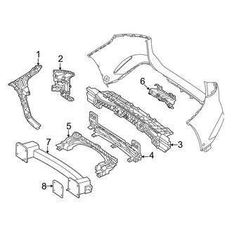 Mercedes-Benz OE - Rear Bumper - Bumper & Components (With AMG Line Inner Components)