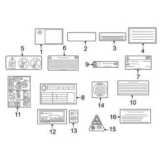 Mercedes-Benz OE - Information Labels - Labels