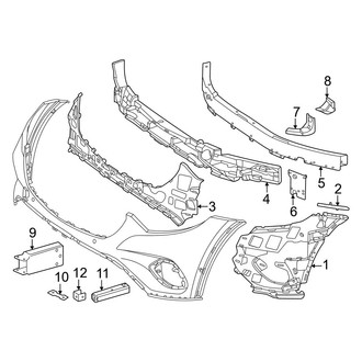 Mercedes-Benz OE - Front Bumper & Grille - Bumper & Components (W/O AMG Line Inner Components)