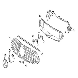 Mercedes-Benz OE - Front Bumper & Grille - Grille & Components