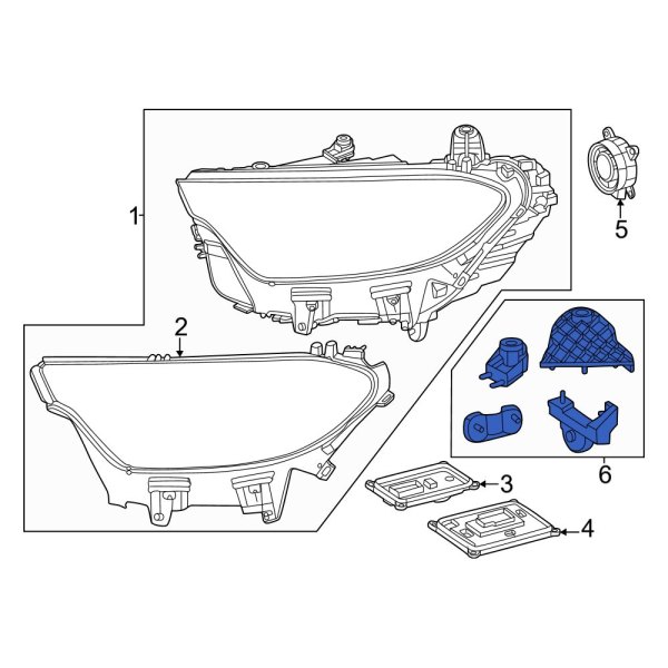 Headlight Hardware Kit