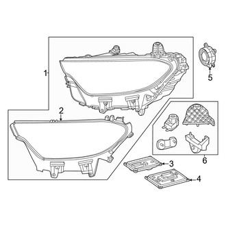 Mercedes-Benz OE - Front Lamps - Headlamp Components (Sport Utility 254.646 Body Code / 254.647 Body Code)