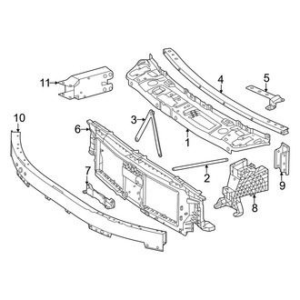 Mercedes-Benz OE - Radiator Support (Sport Utility 254.646 Body Code / 254.647 Body Code)
