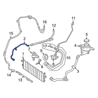 Mercedes-Benz OE - Right Drive Motor Battery Pack Coolant Hose