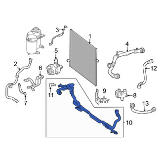 Mercedes-Benz OE - Drive Motor Battery Pack Coolant Hose