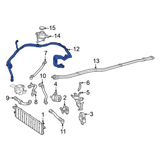 Mercedes-Benz OE - Front Drive Motor Battery Pack Coolant Hose