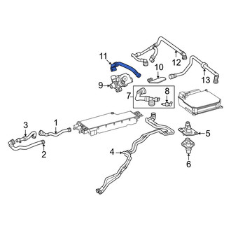 Mercedes-Benz OE - Rear Upper Drive Motor Battery Pack Coolant Hose