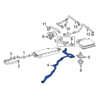 Mercedes-Benz OE - Drive Motor Battery Pack Coolant Hose
