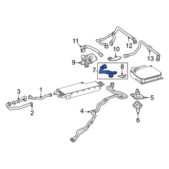 Mercedes-Benz OE - Drive Motor Battery Pack Coolant Hose