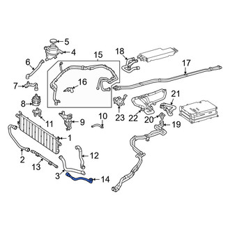 Mercedes-Benz OE - Front Lower Drive Motor Battery Pack Coolant Hose