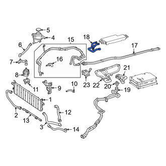 Mercedes-Benz OE - Drive Motor Inverter Coolant Line