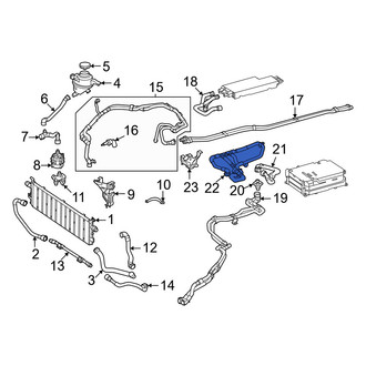 Mercedes-Benz OE - Rear Drive Motor Battery Pack Coolant Hose