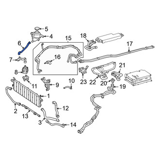 Mercedes-Benz OE - Upper Drive Motor Battery Pack Coolant Hose