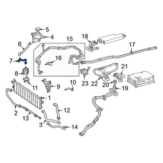 Mercedes-Benz OE - Lower Drive Motor Battery Pack Coolant Hose
