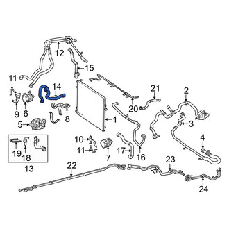 Mercedes-Benz OE - Drive Motor Battery Pack Coolant Hose